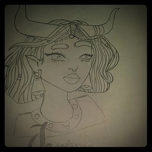 Taurus ♉ girl drawing